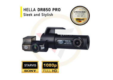 HELLA DR 850 Pro Dash Camera | 2-CH Front Real 1080P Full HD